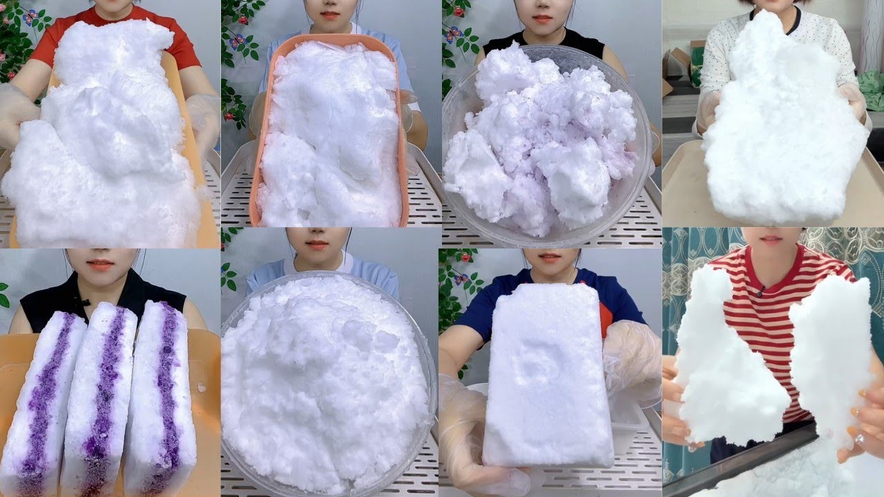 ASMR ICE EATING || HER SOLO FREEZER FROST EATING || SATISFYING SOFT CRUNCHY FROST BITES ASMR🧊 