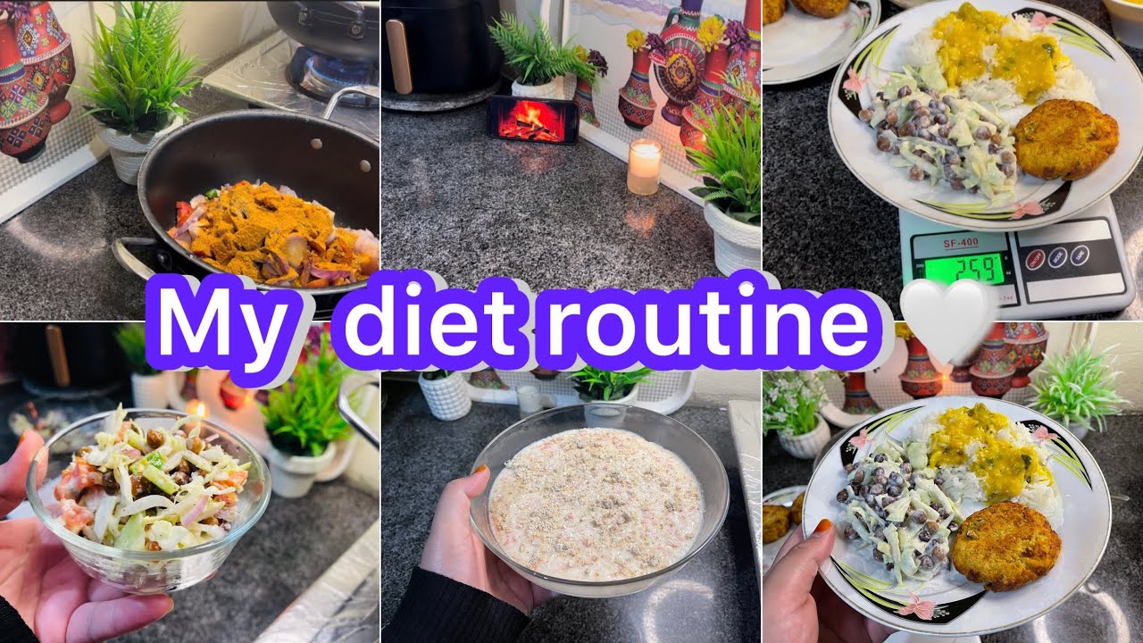 My simple Diet Routine || Apny liye special Diet wala khana bnana || Gajar ka Halwa recipe
