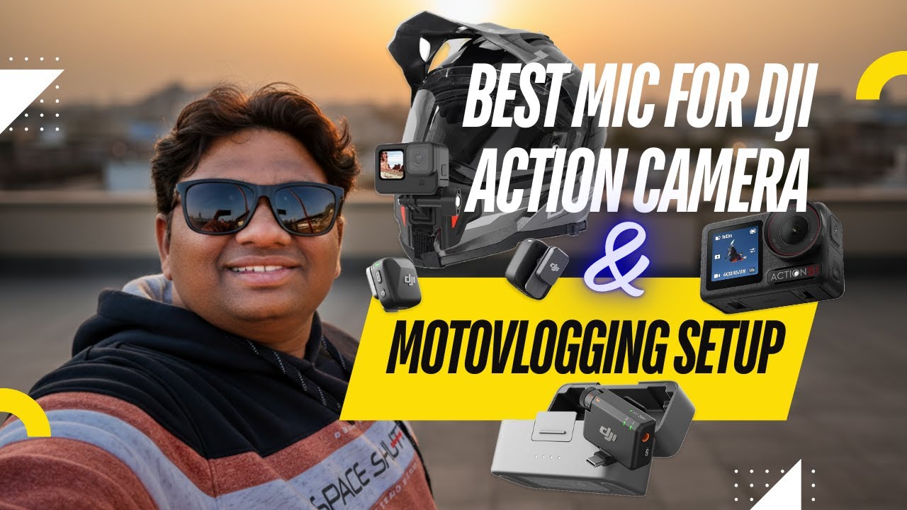 Best mic for DJI action camera & motovlogging setup | #djimini2 #djiactioncamera #dji #motovlog