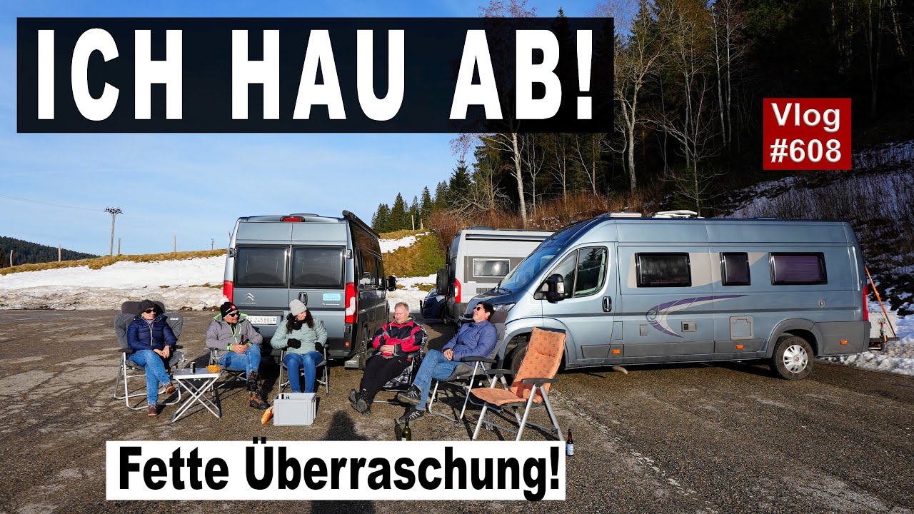 #608 Gefährliche Schlange im Jura? Schweiz, La Brévine, Stellplatz | Dicke Überraschung | Fondue