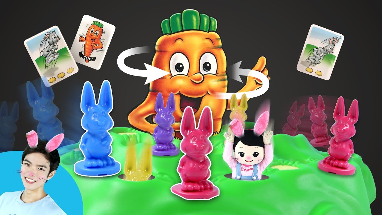Кеvin и Funny Bunny доска игра Little Carrie в | CarrieAndPlay