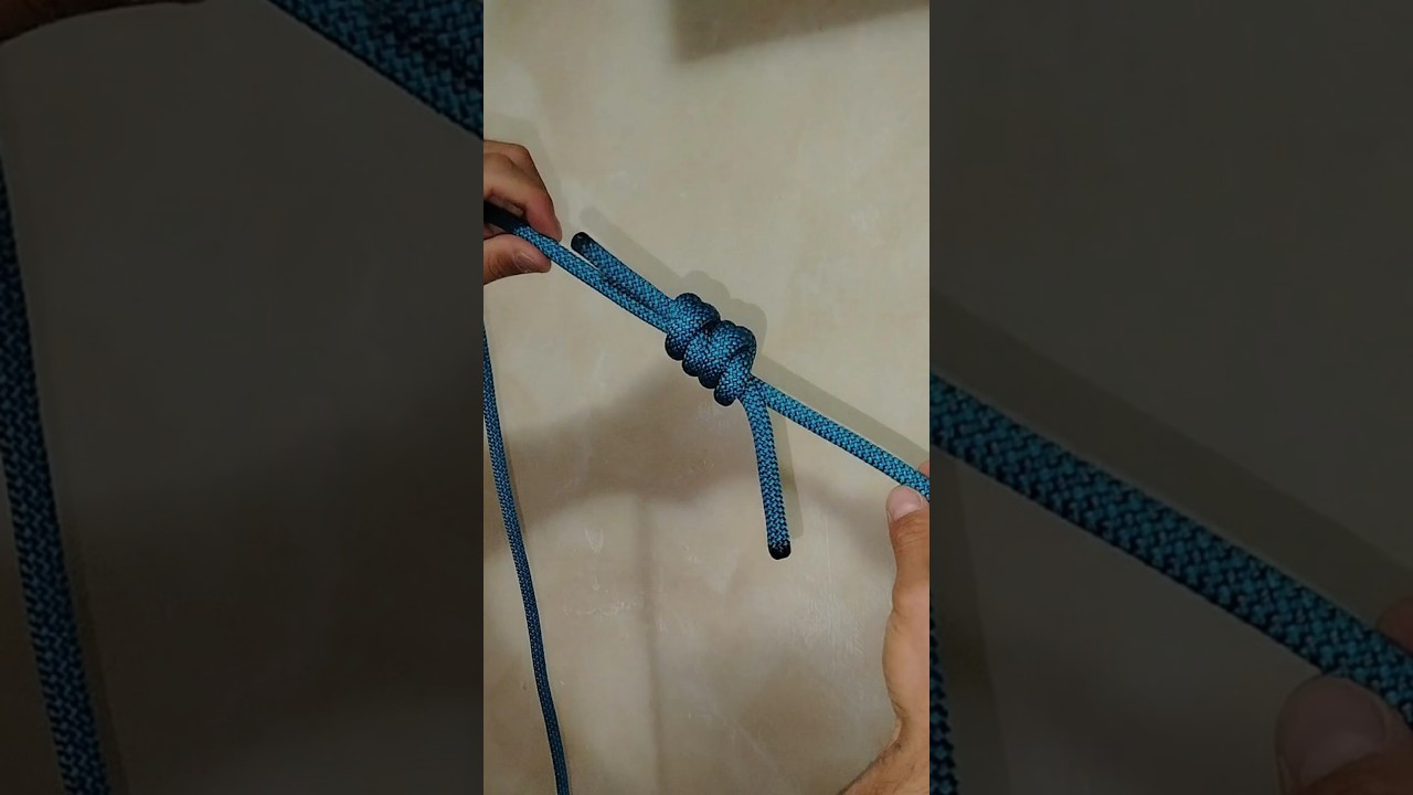 TUTORIAL ALPINISMO - Nodi: doppio inglese su cordino dinamico. #alpinism #mountaineering #knot #nodi
