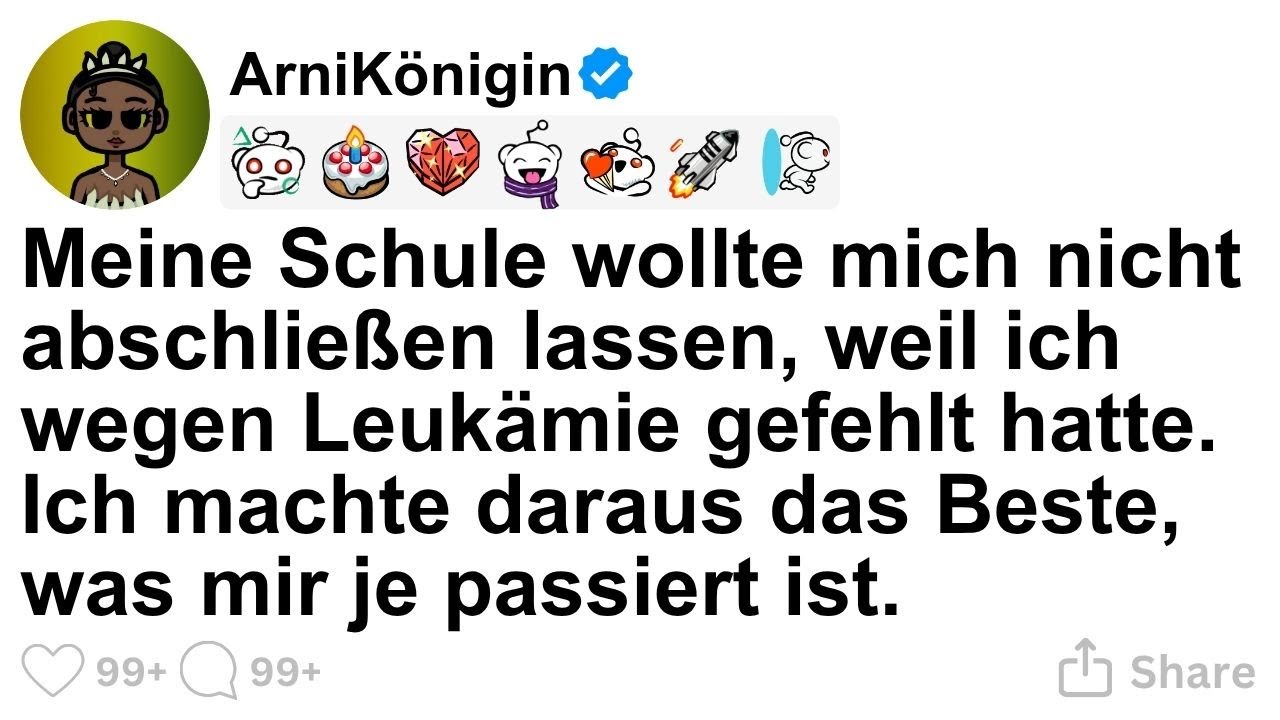 [GANZE STORY] Meine Schule verweigerte mir den Abschluss wegen meiner Leukämie-Fehlzeiten.