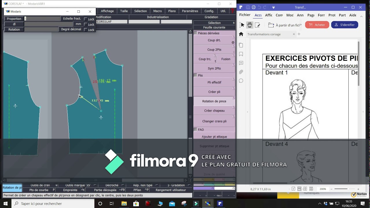Transformation du corsage1 sur Lectra Expert