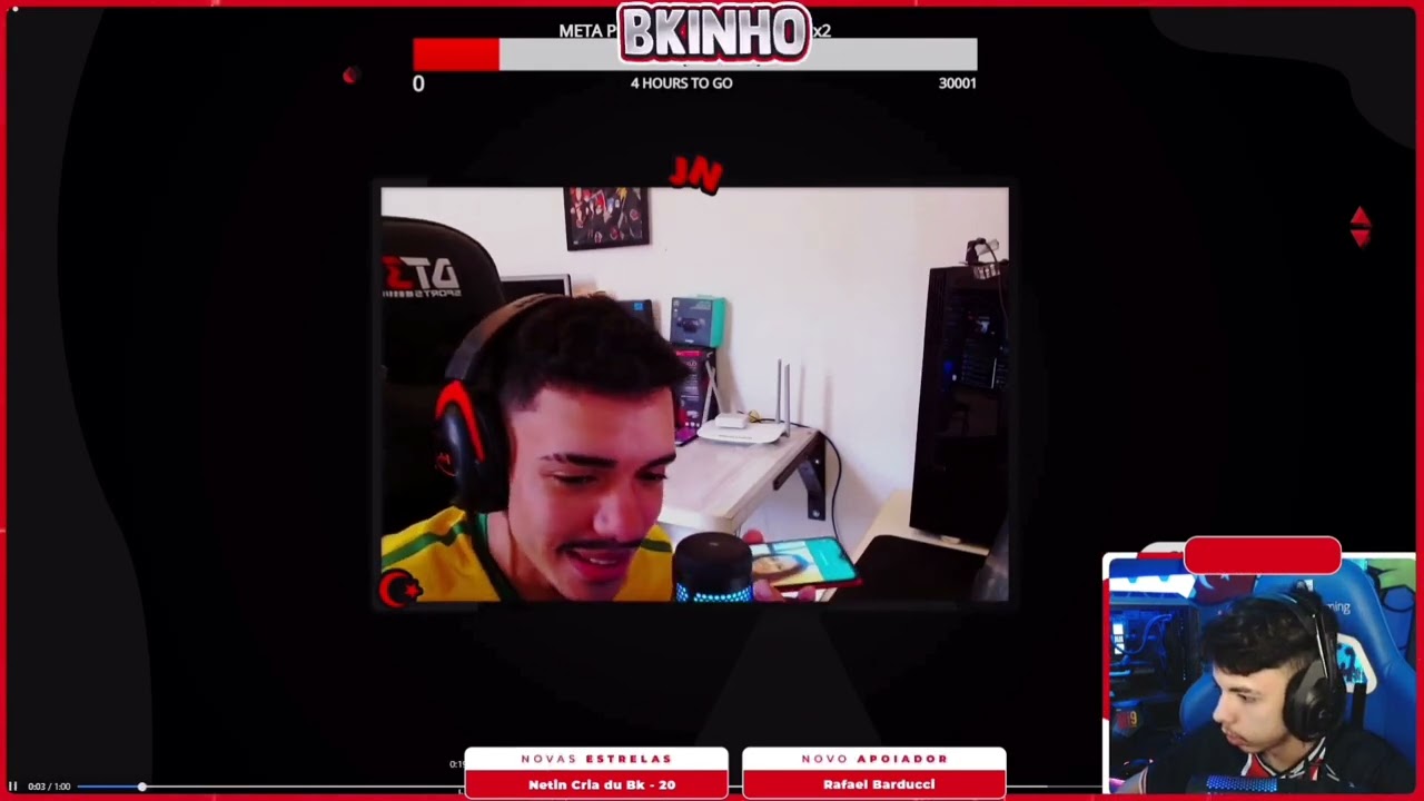 BK REAGIND0 AO JOHN TROLLANDO A M&Atilde;E DELE KKK