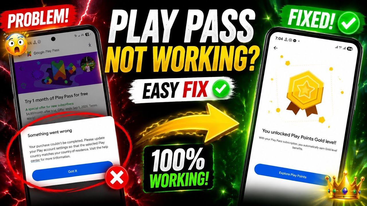 Google Play Pass Not Working? Fix Play Pass Subscription Error 2026 | Real Proof & Complete Solution