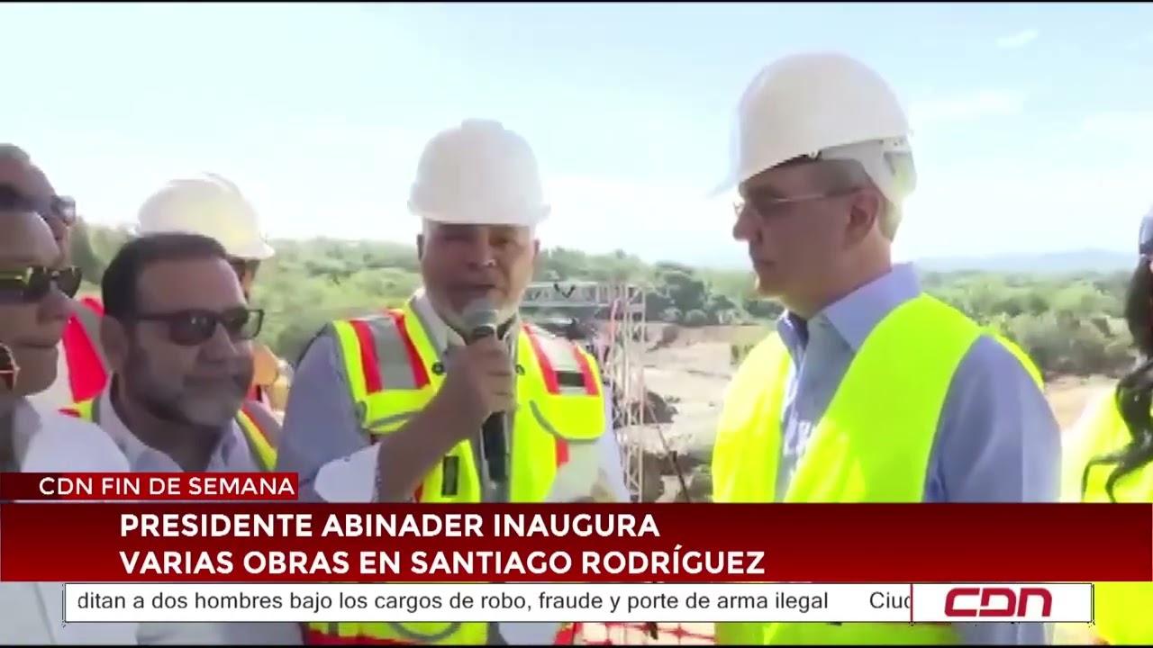 Presidente Abinader inaugura varias obras en Santiago Rodríguez