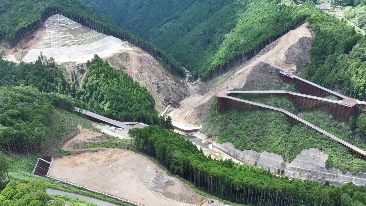 【2D】豊川水系・設楽ダム建設現場