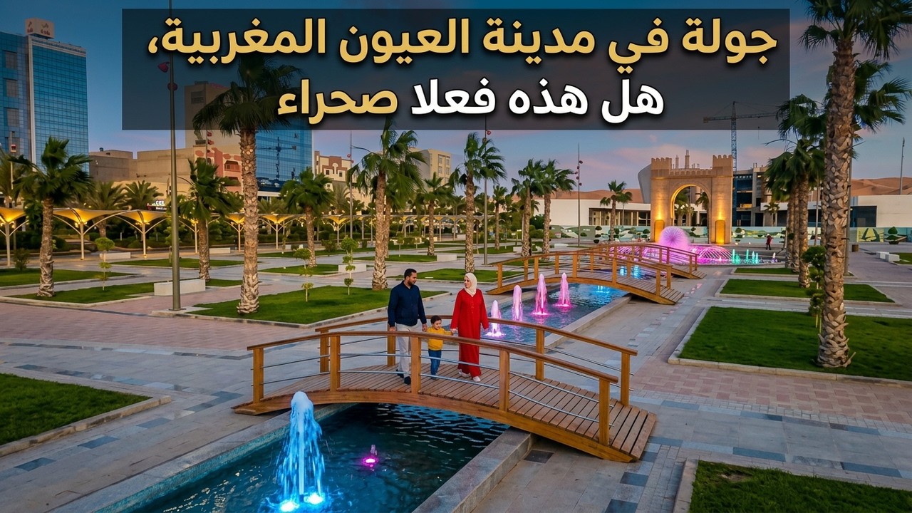 العيون صحراء المغرب، جولة في مدينة العيون المغربية، هل هذه فعلا صحراء ؟ Laayoune Maroc