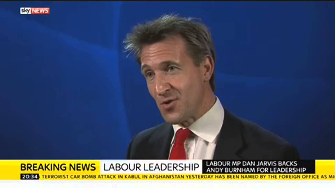 Dan Jarvis Backs Andy Burnham For Labour Leader
