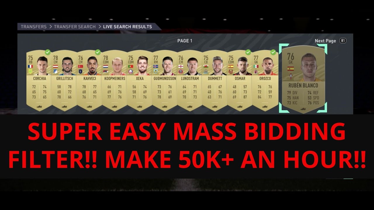 FIFA 21 TRADING TIPS - EASY LOW BUDGET MASS BIDDING - MAKE 50K+ AN HOUR - FIFA 21 TRADING TIPS!
