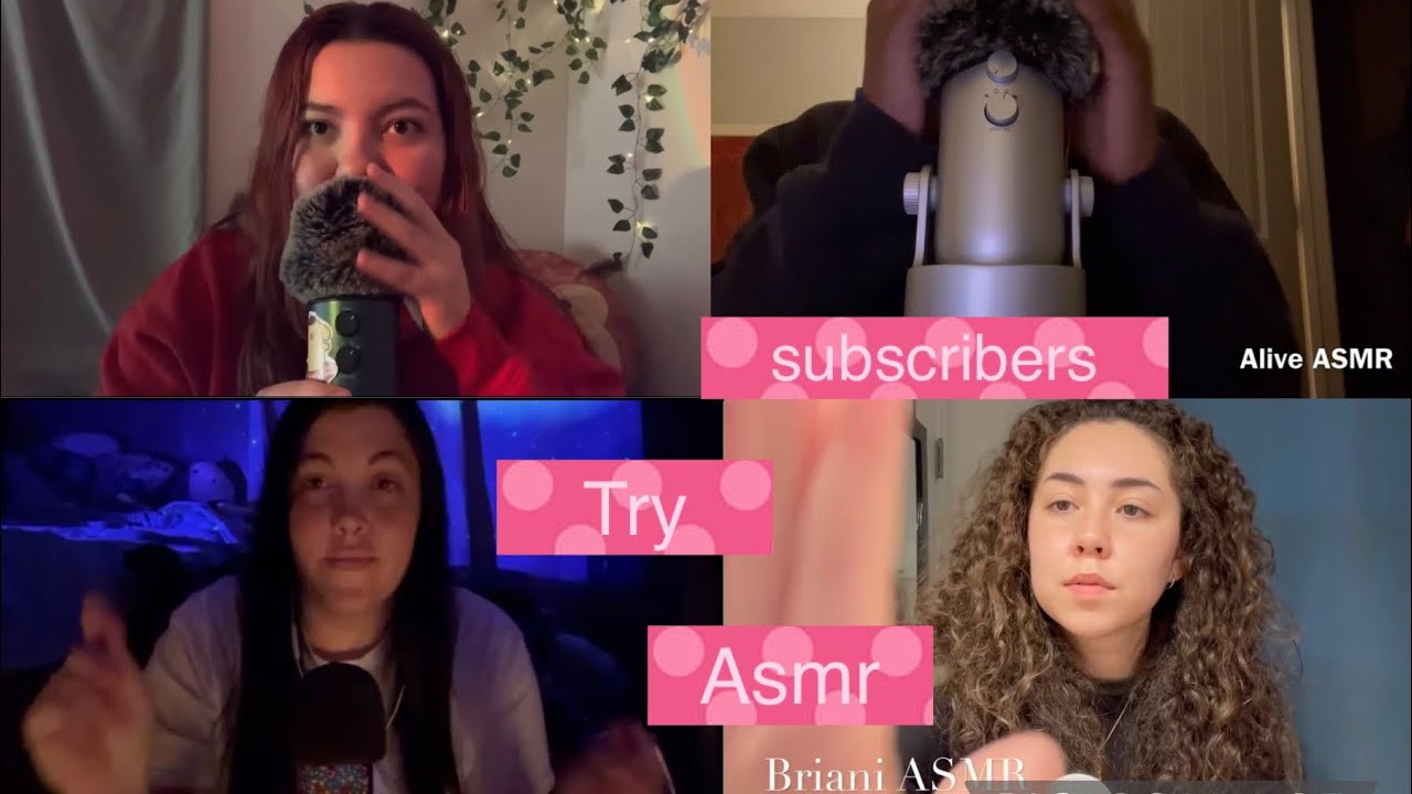 subscribers try asmr! (9k special)