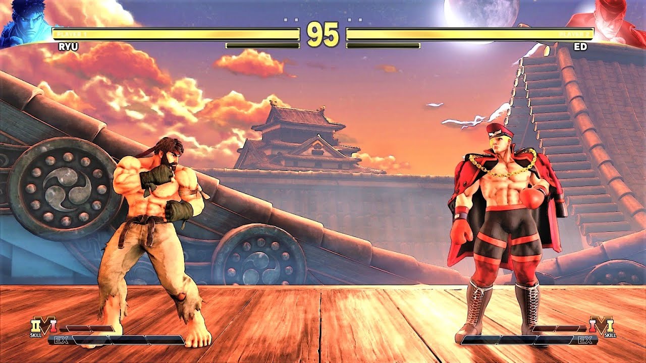 Ryu vs ED (Hardest AI) - Street Fighter V