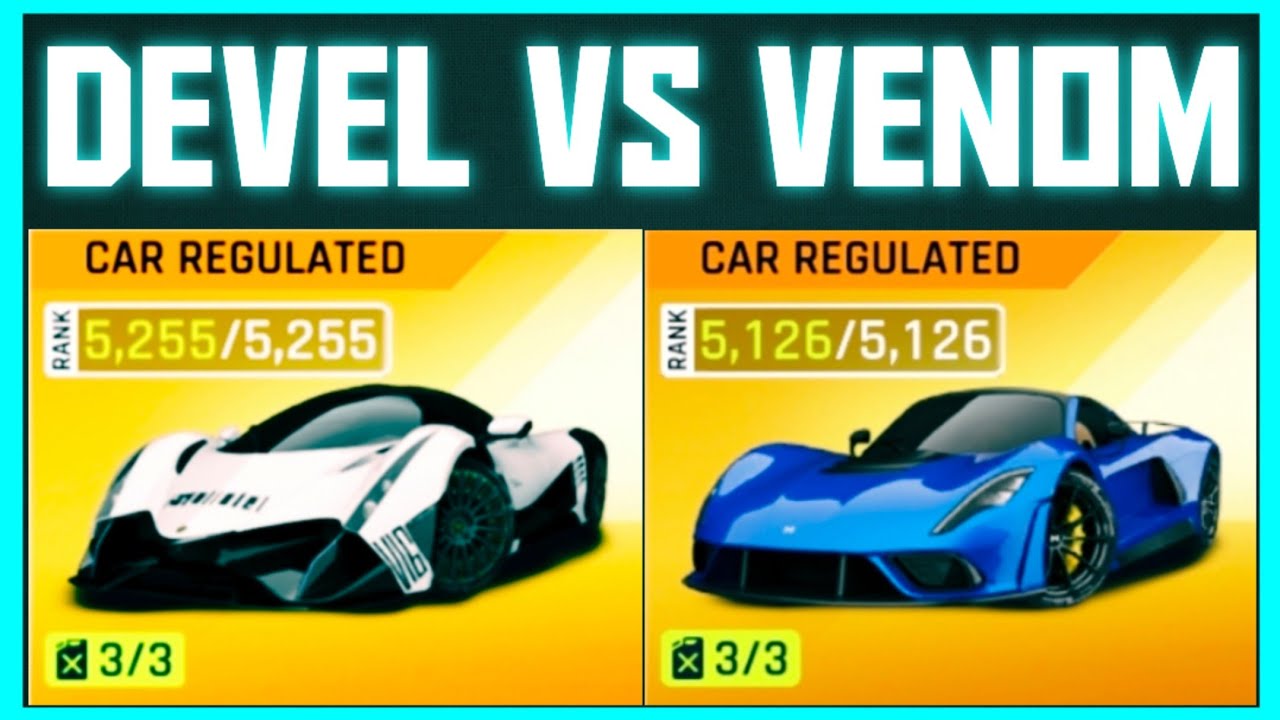 Asphalt 9 - DEVEL SIXTEEN vs HENNESSEY VENOM F5 | Real TouchDrive King? 🤔