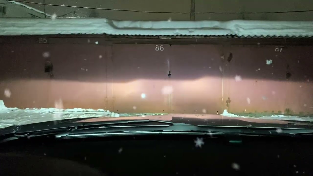 Пример работы автокорректора фар и адаптива BMW E53