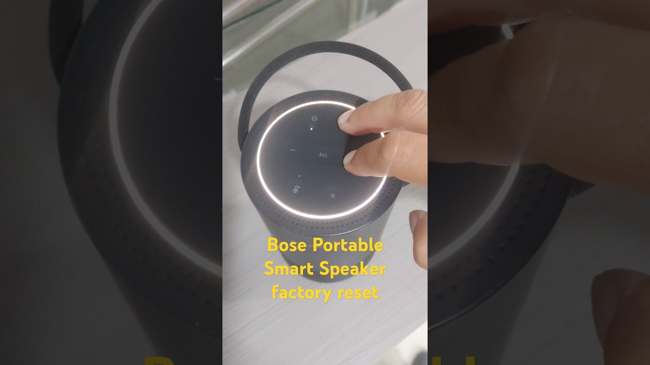 BOSE PORTABLE SMART SPEAKER FACTORY RESET#bose #bosespeakers #classroomaudio #fetc