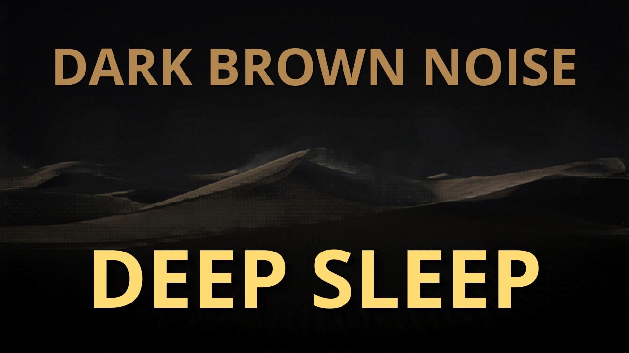 DEEP DARK Brown Noise for ADHD Insomnia • Shut Down Your Brain • 10 Hours Black Screen