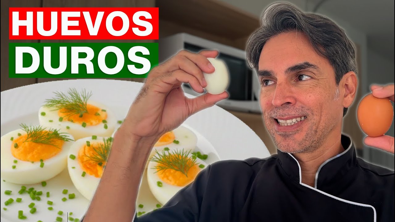 cómo hacer HUEVOS DUROS sin que se rompa la cascara ( paso a paso )