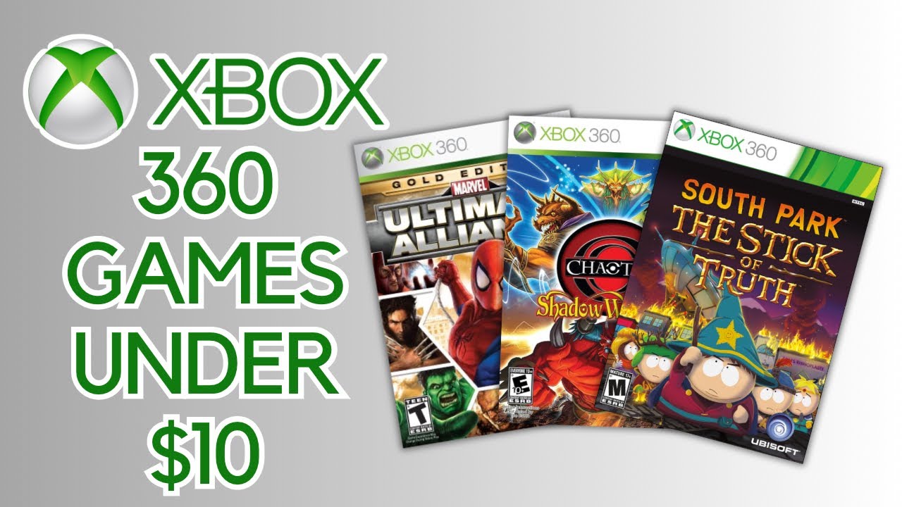 10 XBOX 360 GAMES UNDER $10