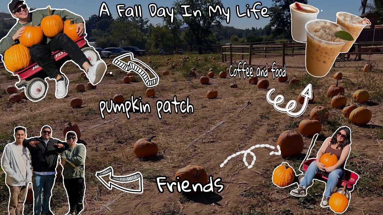 A FALL DAY IN MY LIFE 🍁 | pumpkin patch, friends , coffee + MORE 🎃🍂☕️