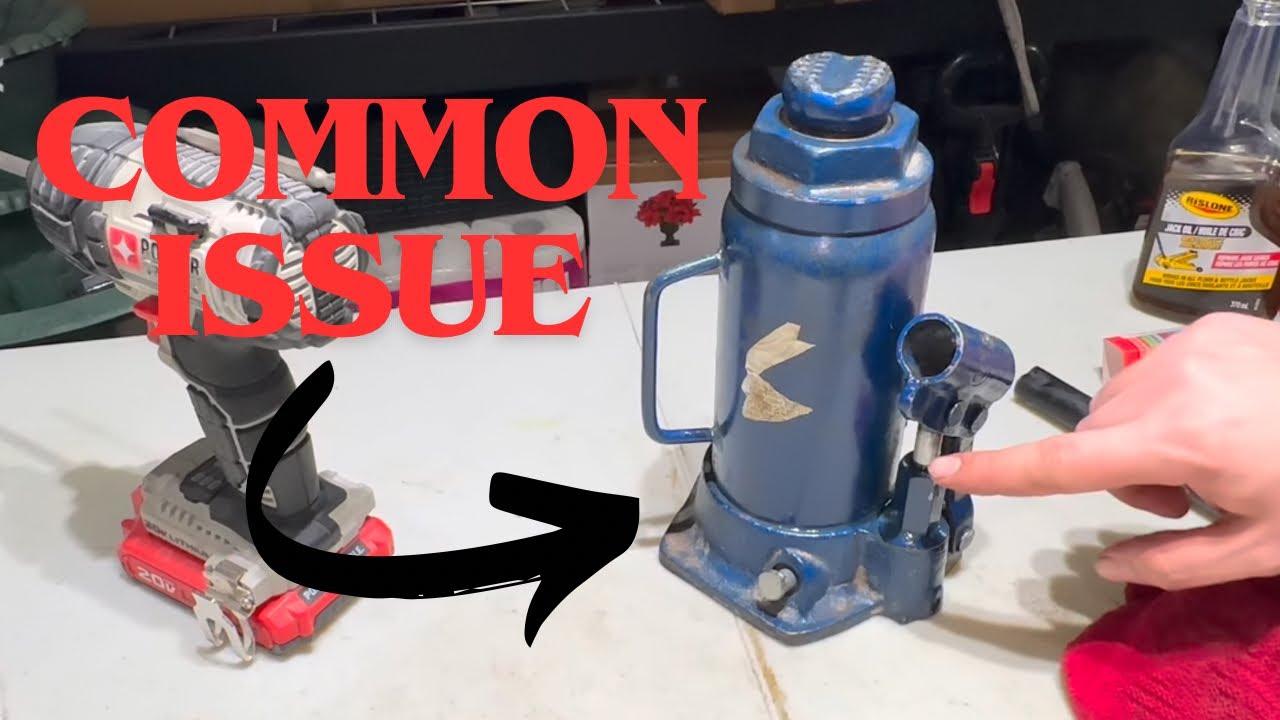 How To Repair A Leaking Hydraulic Bottle Jack (Jack Doesn’t Stay Up)