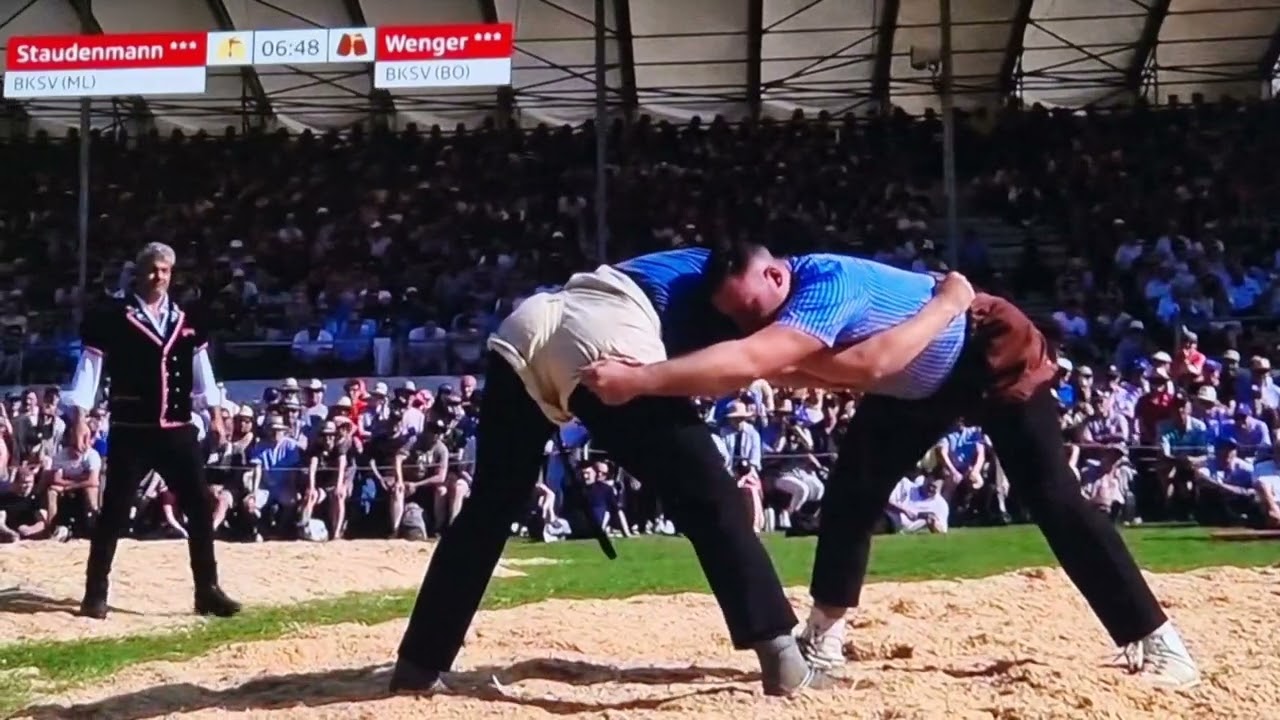 Staudenmann Vs. Wenger Final Bernisch Kantonales Schwingfest 2023