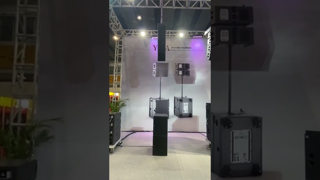 Single 9 inch mini line array active system designed from YMESYSTEMS