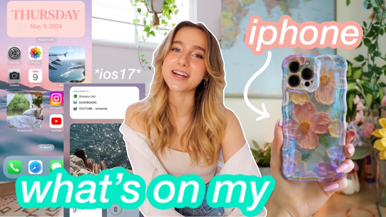 ЧТО НА МОЕМ IPHONE *iOS 17* » эстетично, организованно и с использованием ЗАКОНА ПРИТЯЖЕНИЯ ☆