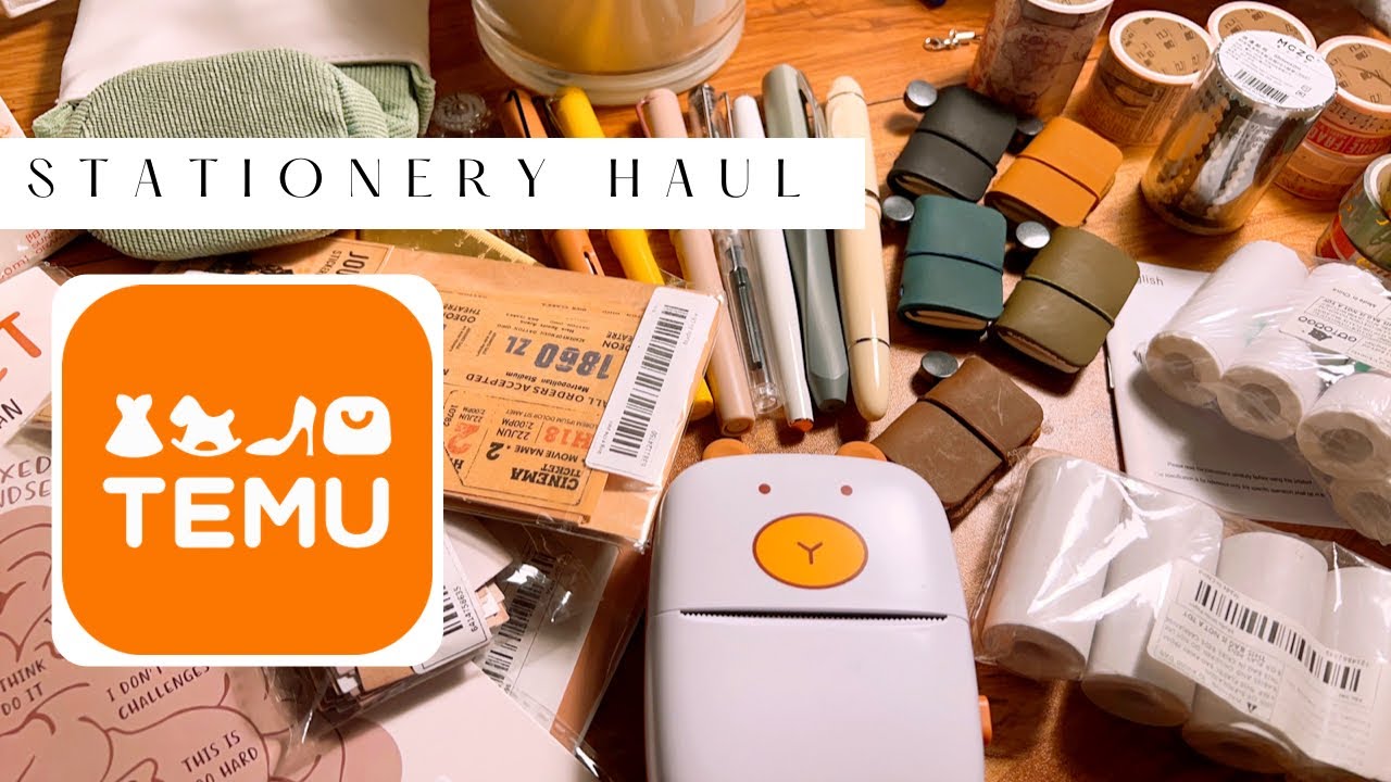 TEMU stationery items unboxing | Is it worth it??