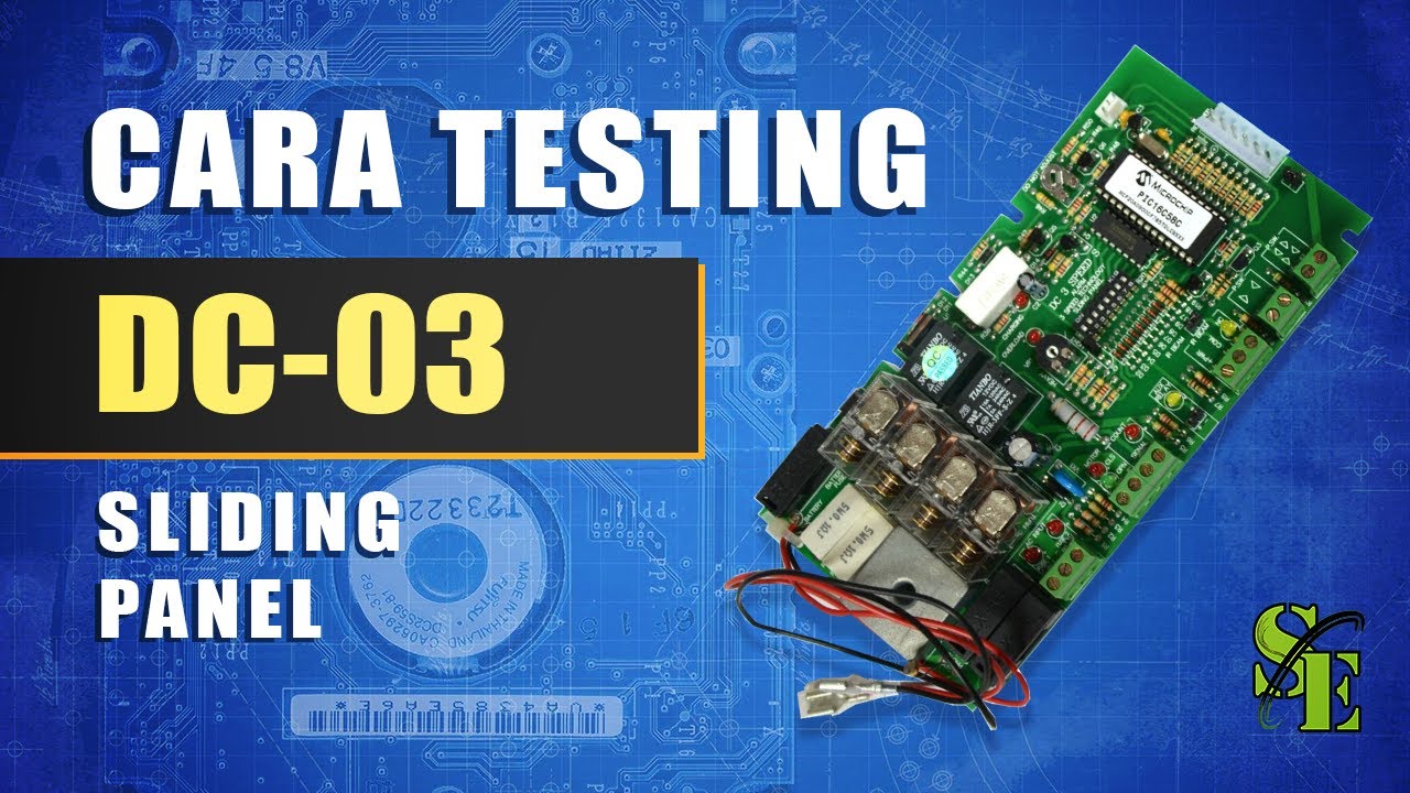 Cara Testing Sliding Panel DC-03 3 Speed Counter DC  dengan Motor OAE （Versi Melayu）