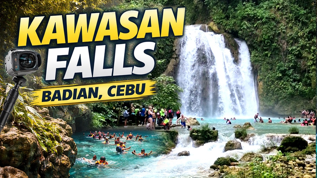 Most Famous Waterfall in Cebu — Kawasan Falls Walking Tour 🌊 Relaxing Nature Sounds