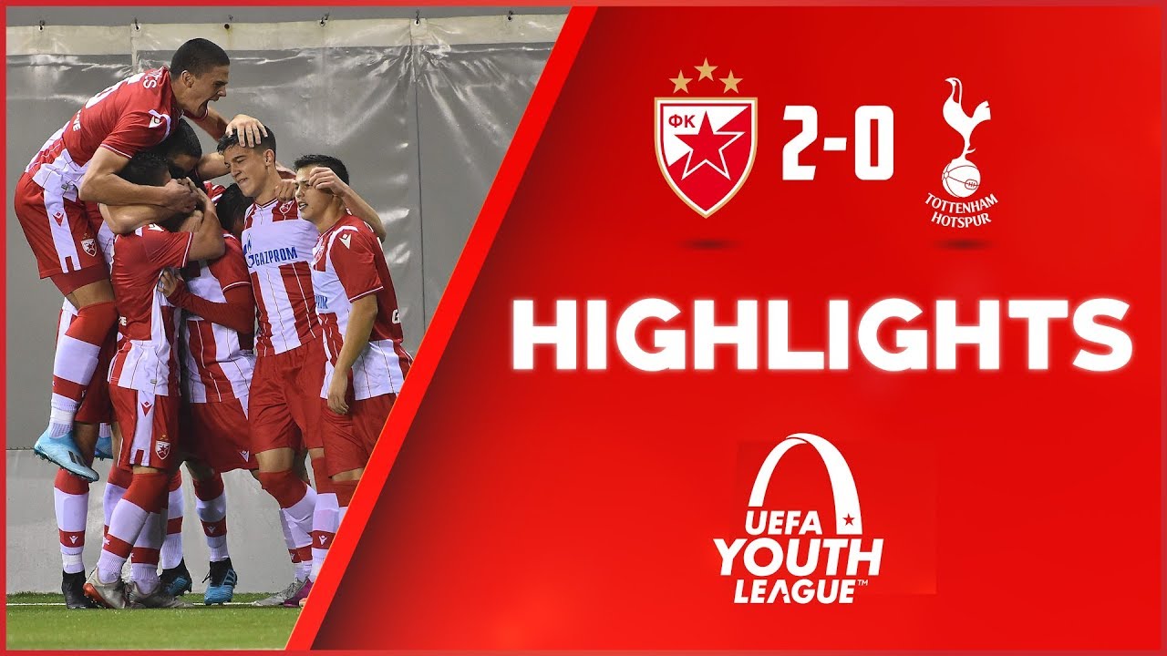 Omladinska Liga šampiona: Crvena zvezda - Totenhem 2:0, highlights