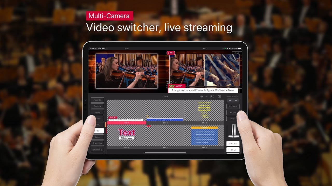 TopDirector App, Video Switcher, Live Streaming.
