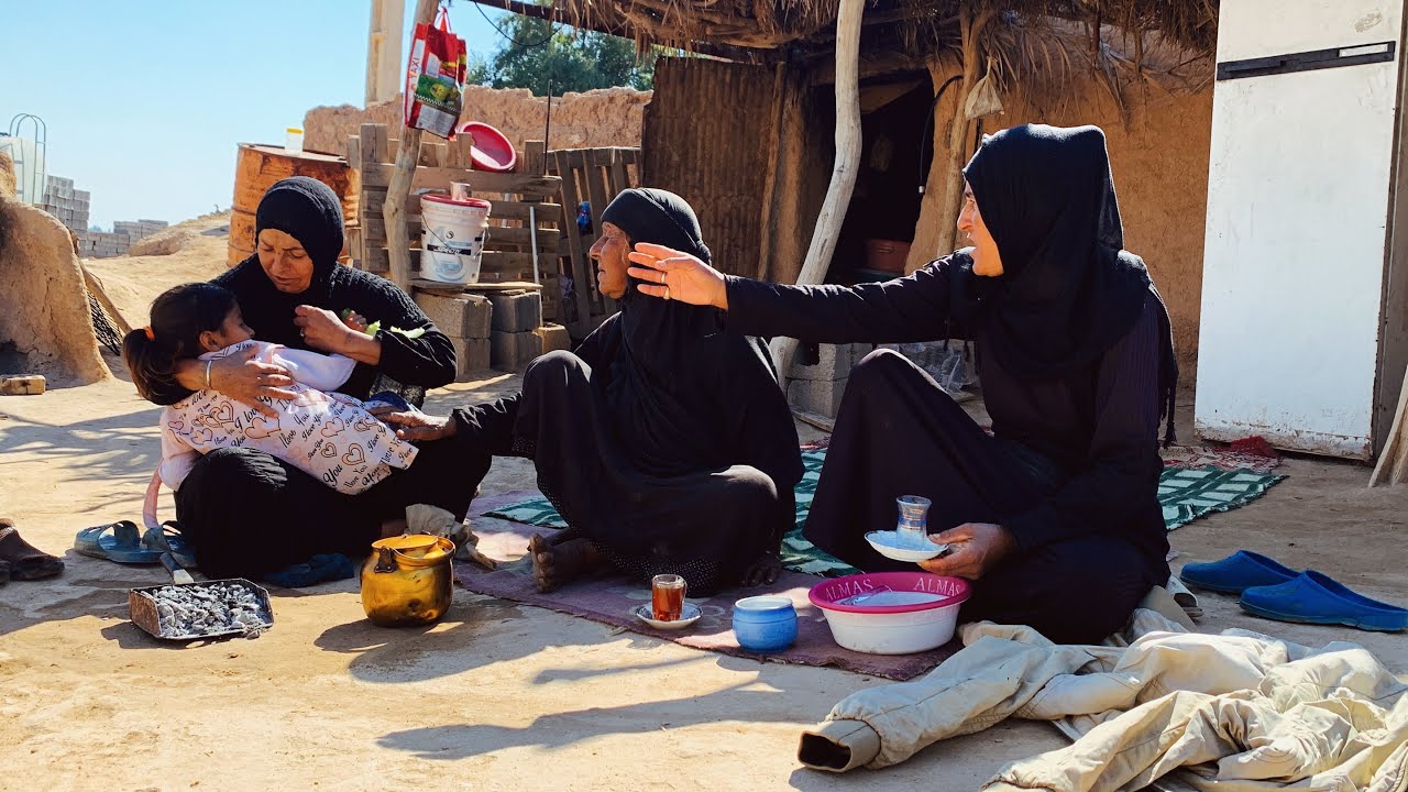 ماذا يفعل أم الرضا؟ 😅 | حیات الریف 🏜️ Arab Rural family