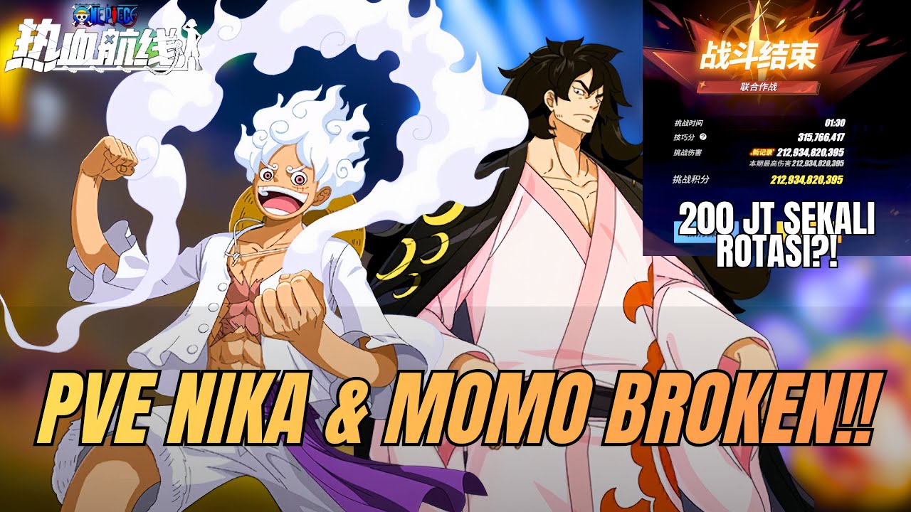 GILA‼️FULL BUILD & ROTASI LUFFY GEAR 5 NIKA + MOMO PVE | One Piece Fighting Path | Indonesia