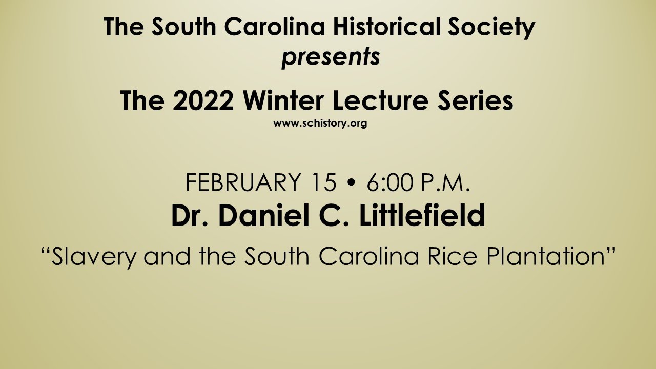 Slavery and the South Carolina Rice Plantation