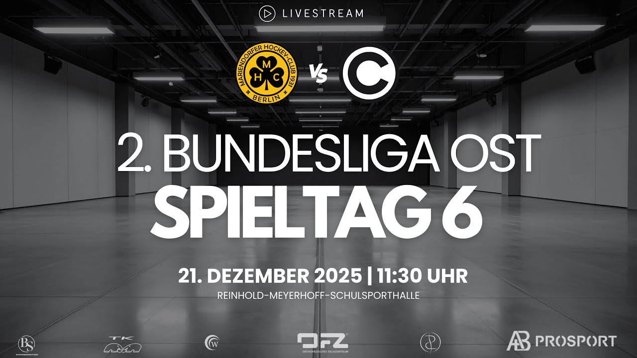 6. Spieltag | MHC - SCC| Hallenhockey | 2. Bundesliga OST - DAMEN