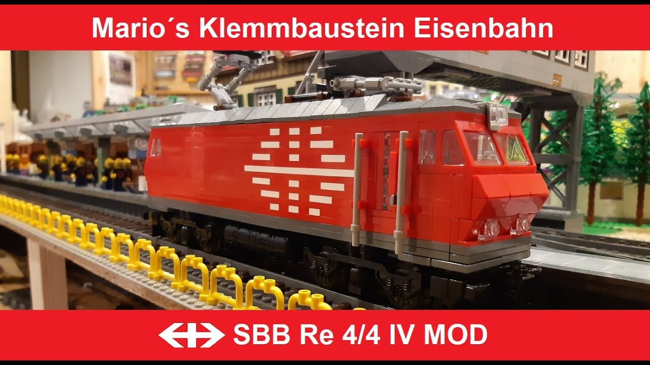 SBB Re 4/4 IV MOC / Mario´s Klemmbaustein Eisenbahn