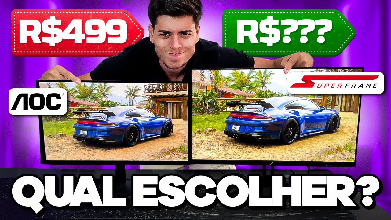 Esses são os 2 MONITORES Até 500 REAIS MAIS VENDIDOS do momento (SUPERFRAME VIEW / AOC 22B35HM2)