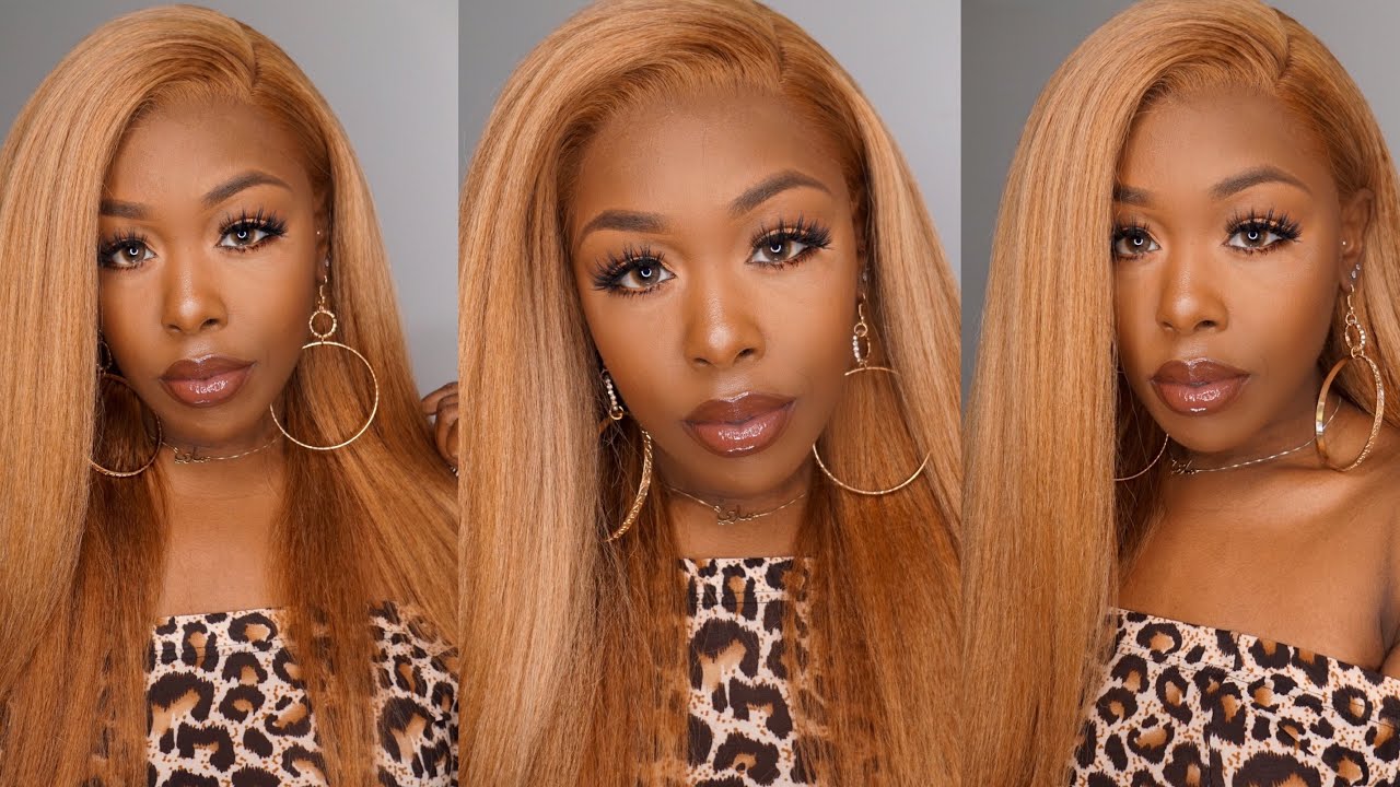 |Start to Finish| Big, Bold, Blonde Kinky Straight Lace Front Wig, Custom Ash/Honey Blonde ft YSWIGS