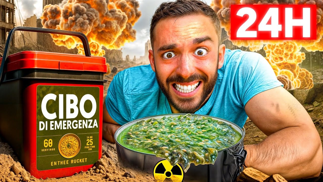 Mangio CIBO ANTI-NUCLEARE per 24 ORE!! *Può salvarvi la VITA!*