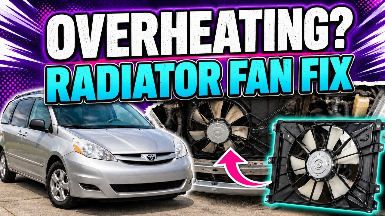 2006 Toyota Sienna Radiator Fan Replacement | DIY Cooling Fix (3.3L)