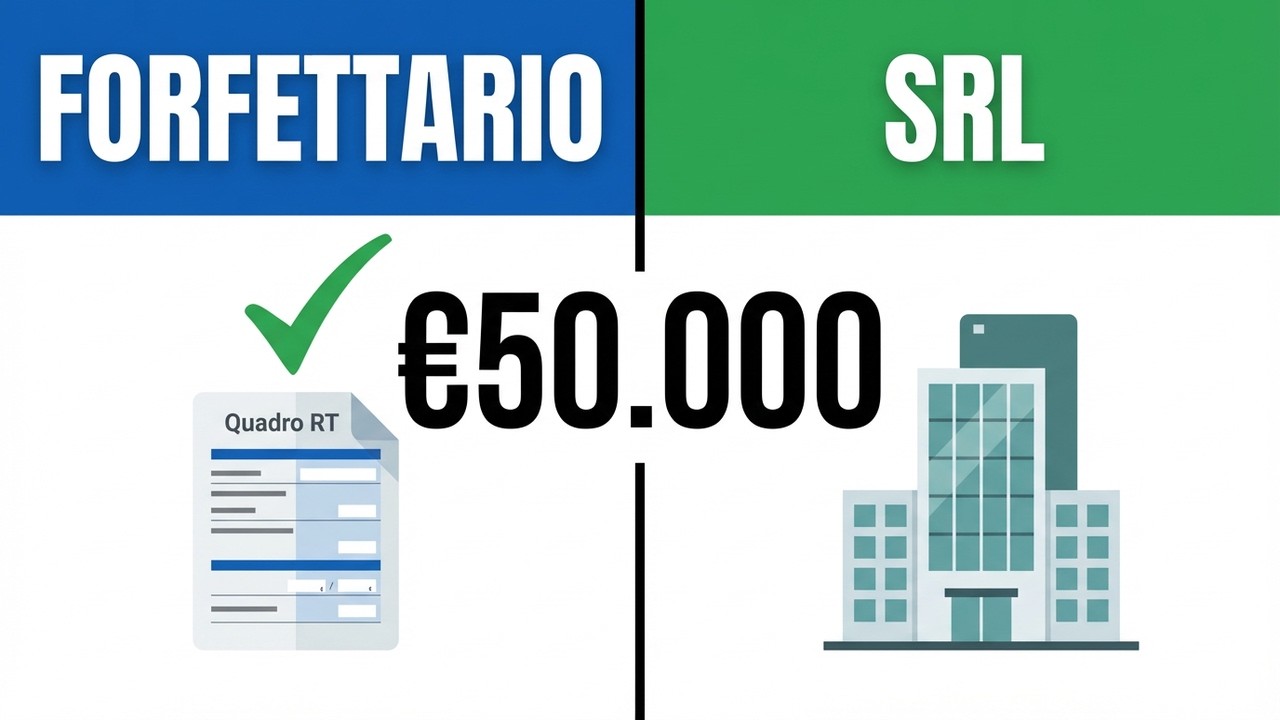 Regime forfettario o SRL: cosa conviene con 50.000€ di fatturato