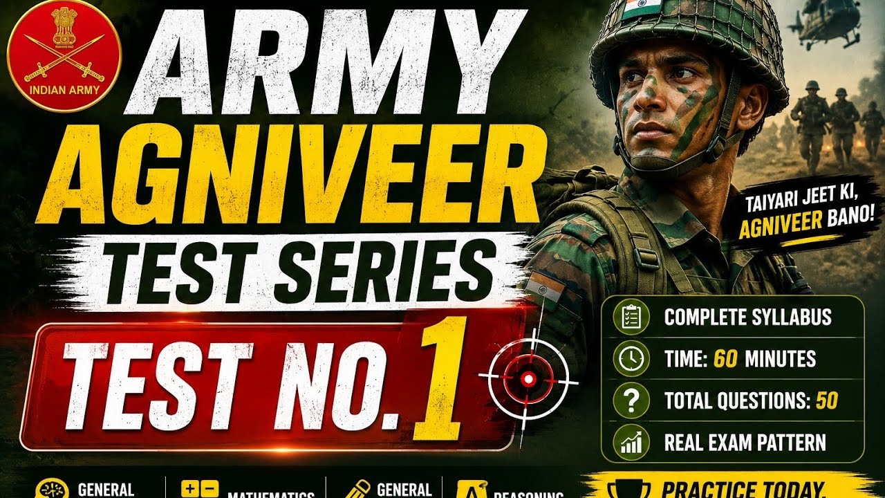 Army Agniveer Test Series | Test No. 1 | Dharvi Career Institute