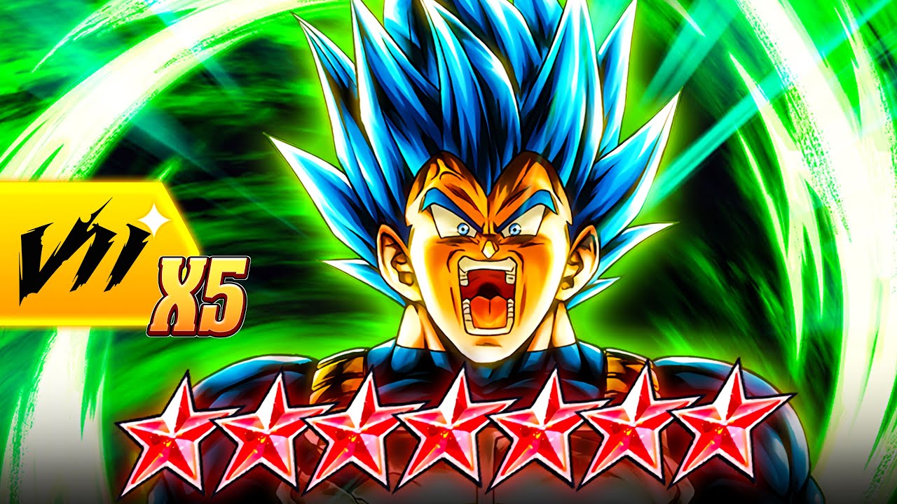 😂&iexcl;ESTO ES RID&Iacute;CULO! X5 ZENKAI VEGETA BLUE EVOLUTION Dragon Ball Legends