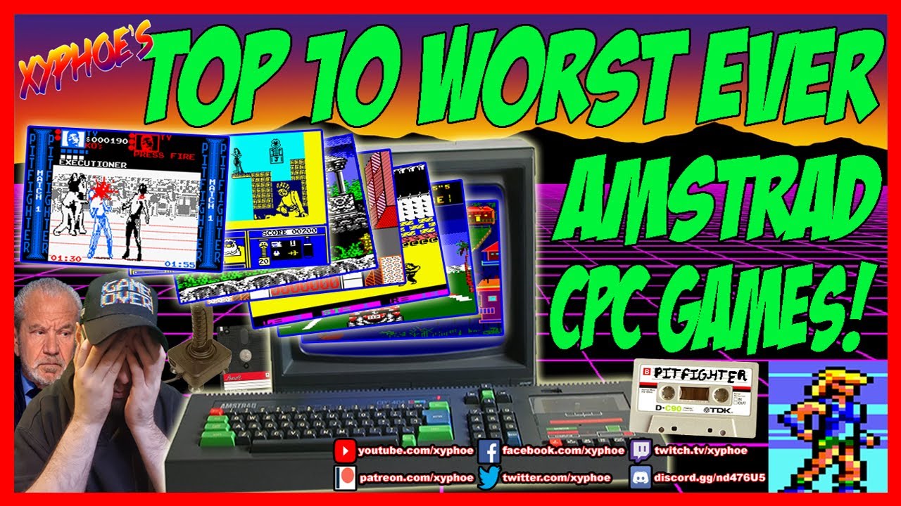 [AMSTRAD CPC] The Top 10 WORST Ever Amstrad CPC Games!