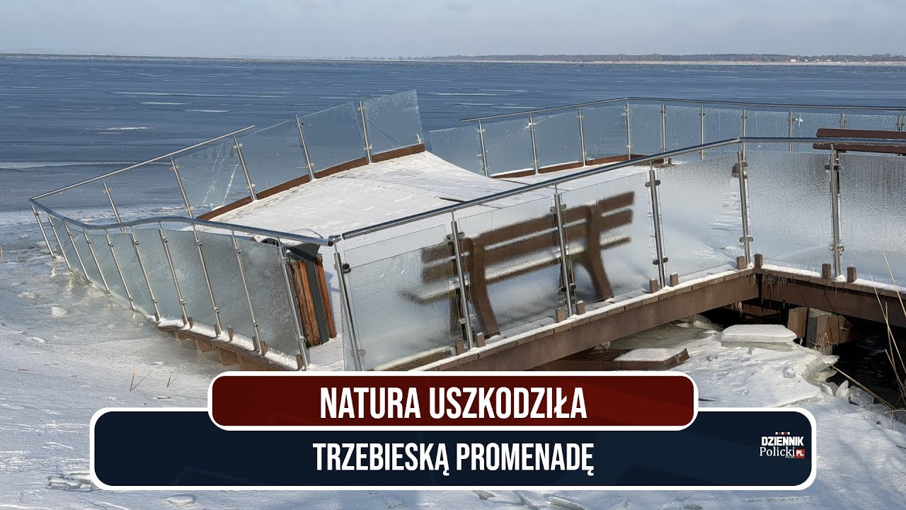 Natura uszkodziła promenadę w Trzebieży