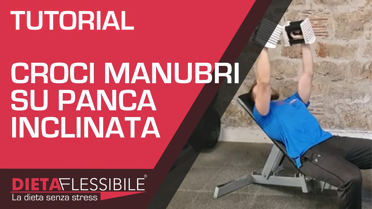 Tutorial Croci manubri su panca inclinata