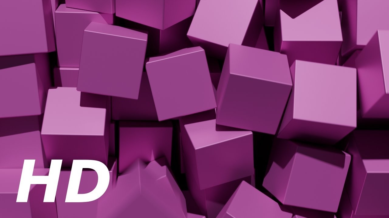 Relaxing pink cubes screensaver