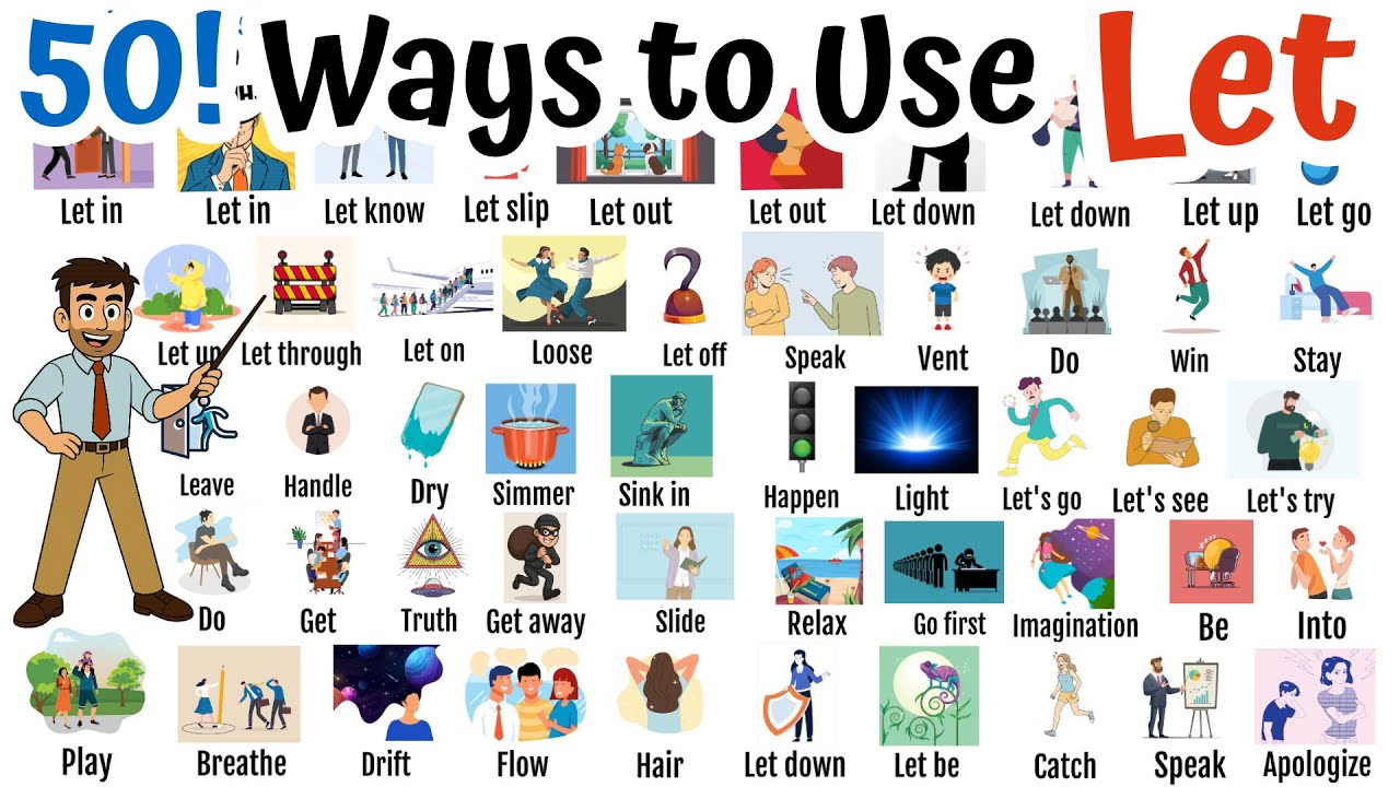 📚 How to Use the Verb Let - 50 Ways! - English Speaking Practice